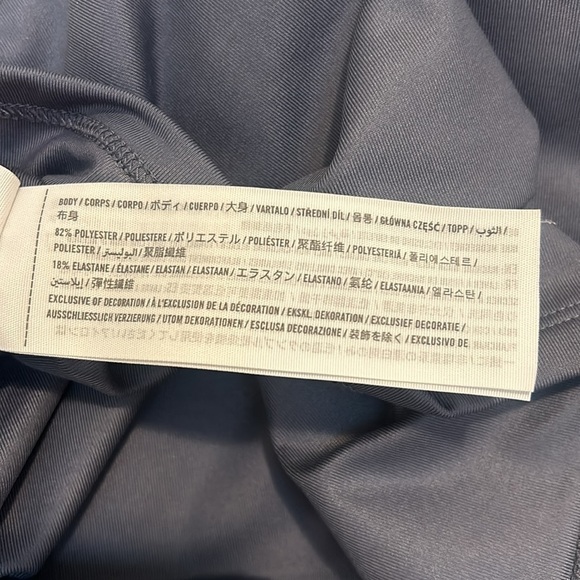 Abercrombie & Fitch Blue Cropped Racerback Tank, Small - Picture 8 of 8